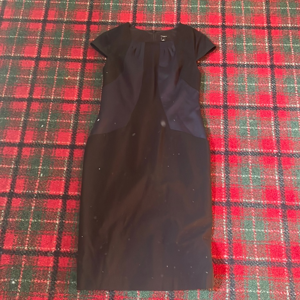 Anne taylor black and blue dress